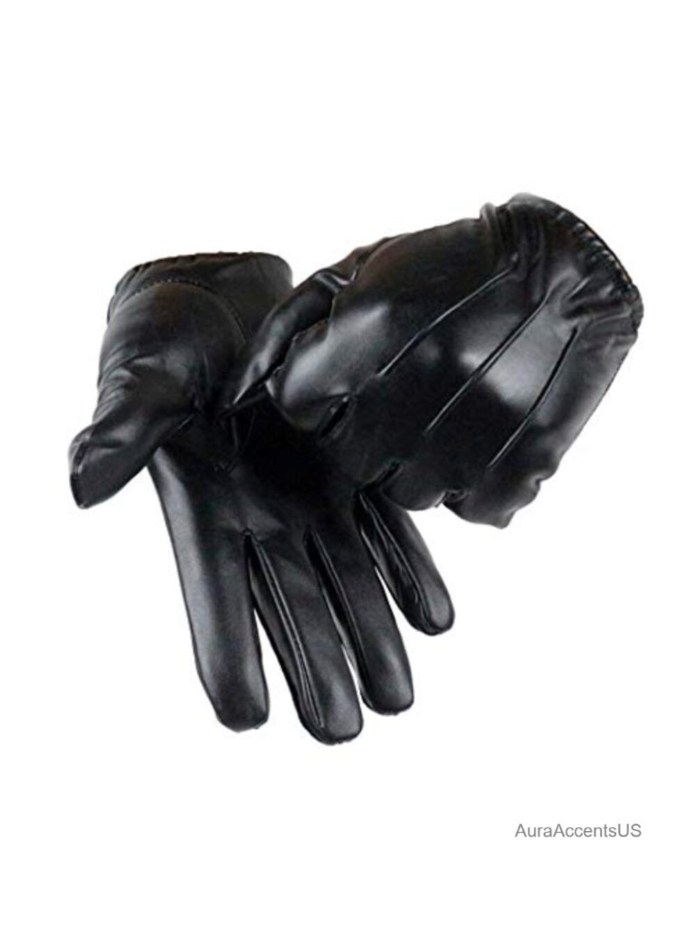 Men PU Leather Touchscreen Winter Gloves Warm Driving Cycling